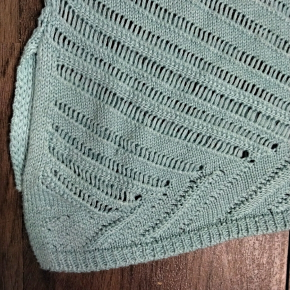 Women's Rewind Teal blue Knit sweater - Picture 4 of 8